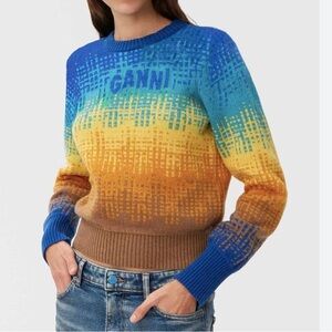 GANNI Graphic Wool Sweater